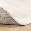 Rond viscose vloerkleed - Pearl Crème  - thumbnail 3
