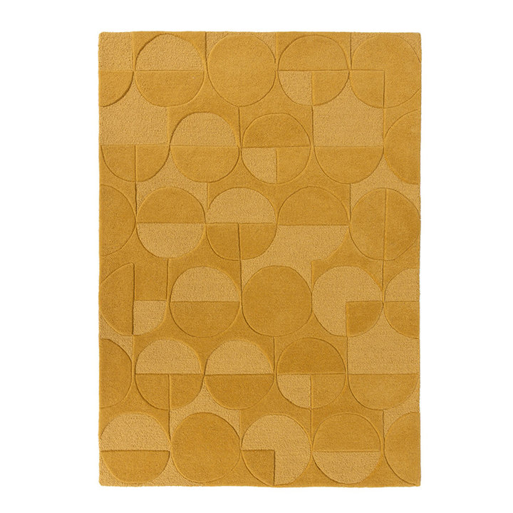 Modern vloerkleed - Mozo Gigi Okergeel - 1