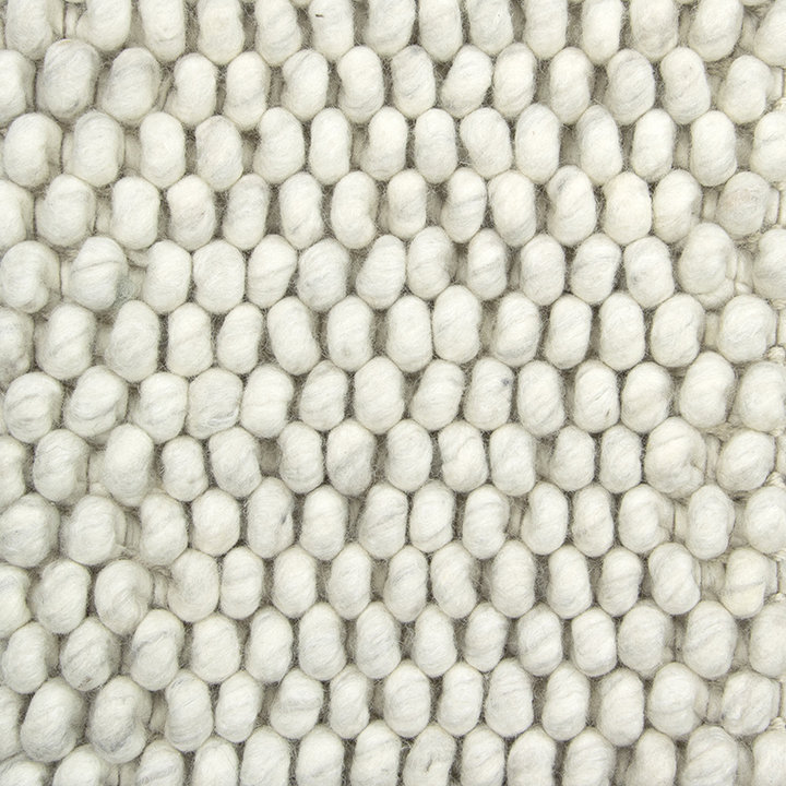Wollen vloerkleed - New Loop Creme/Wit 815
