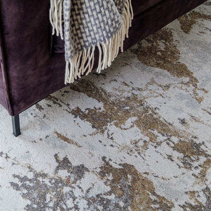 Modern vloerkleed - Mark Geel/Creme - 4