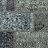 Patchwork vloerkleed - Vinto Donkergroen