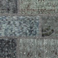 Patchwork vloerkleed - Vinto Donkergroen