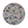 Rond modern vloerkleed - Amado Multicolor 2626 - thumbnail