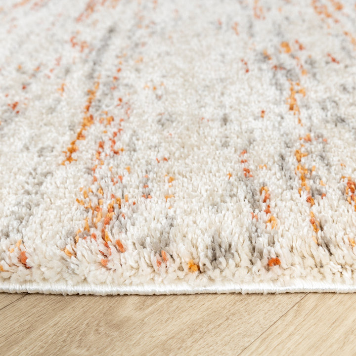 Hoogpolig vloerkleed - Blend Creme/Terra - 5