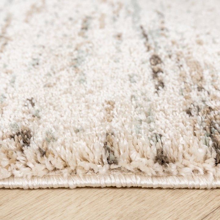Hoogpolig vloerkleed - Blend Creme/Blauw - 6