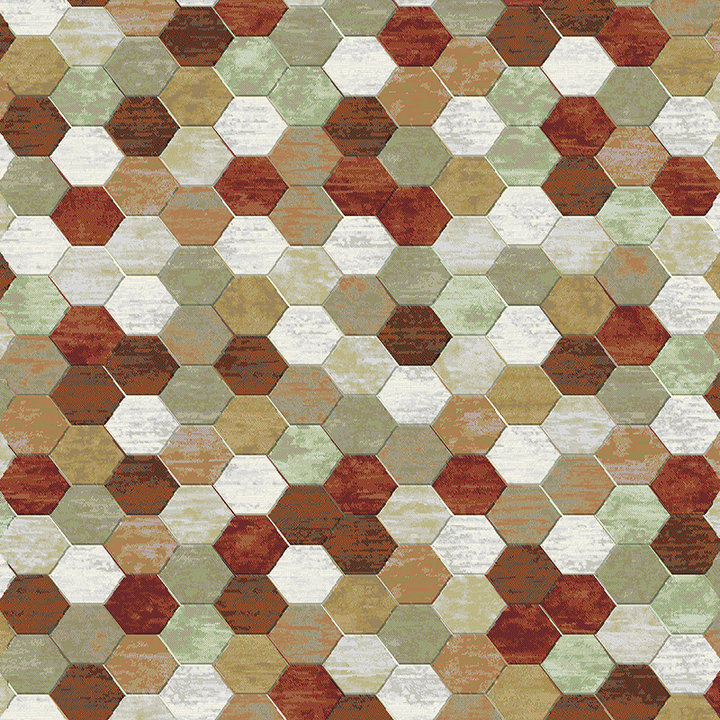 Rond modern vloerkleed - Amado Multicolor 6474 - 1