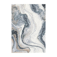 Modern vloerkleed - Aspen Blauw 8656