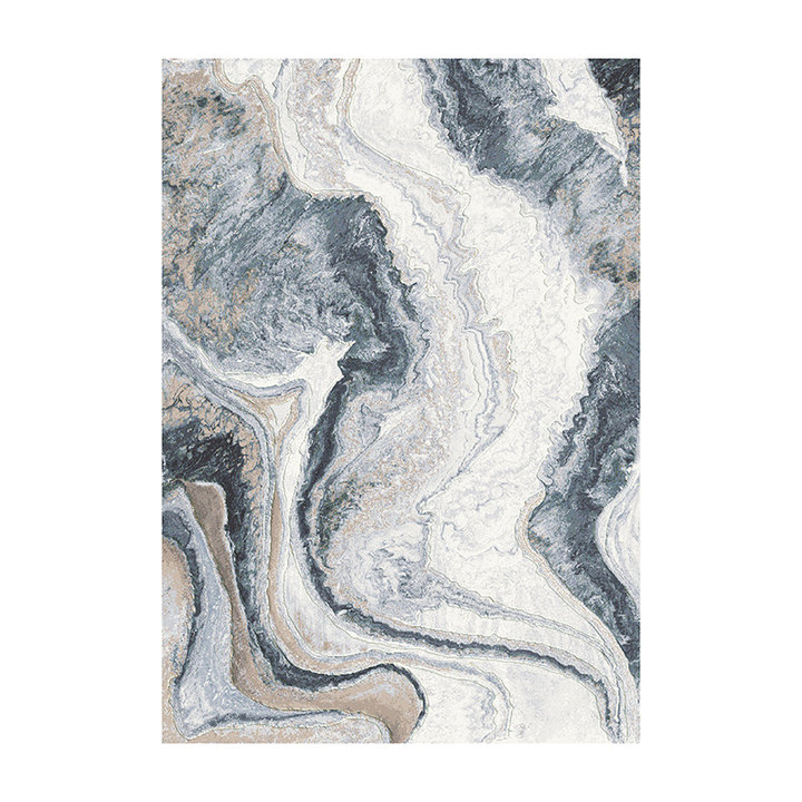Modern vloerkleed - Aspen Blauw 8656