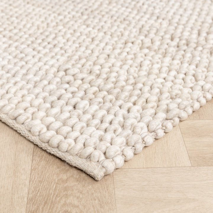 Wollen vloerkleed - Luminous Creme/Wit - 6