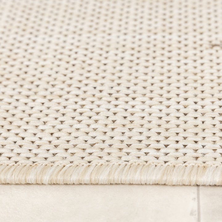 Jute buitenkleed - Nomad Leaves Creme - 5