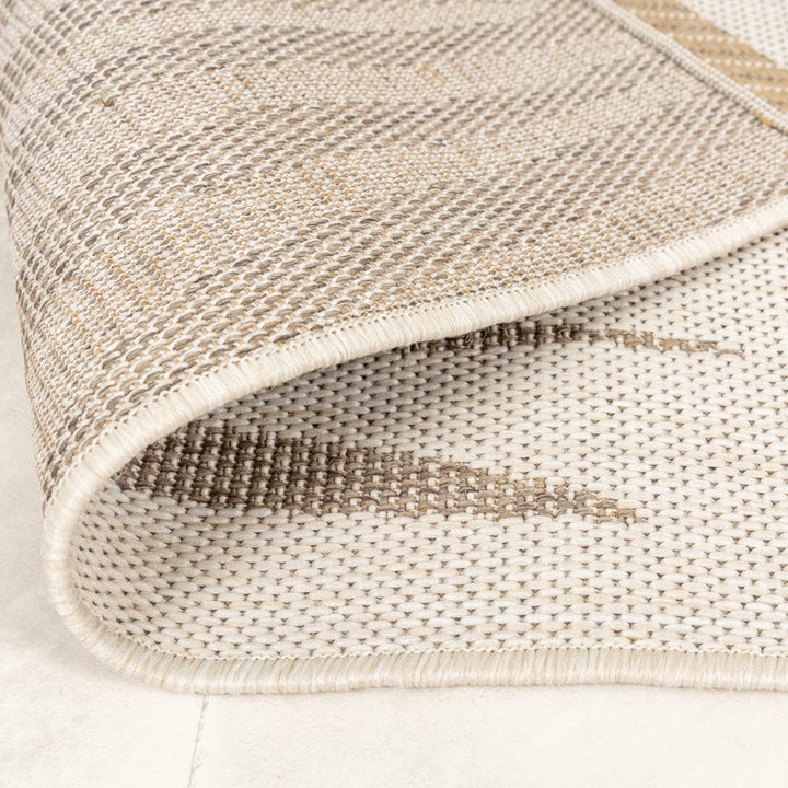 Jute buitenkleed - Nomad Leaves Creme - 6