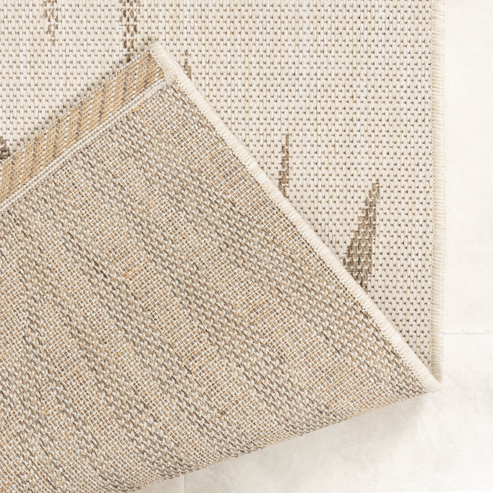 Jute buitenkleed - Nomad Leaves Creme - 7