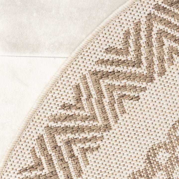 Rond jute buitenkleed - Nomad Aztec Creme - 5