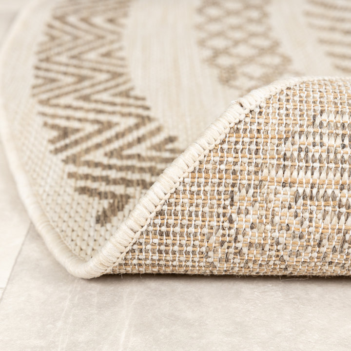 Rond jute buitenkleed - Nomad Aztec Creme - 6