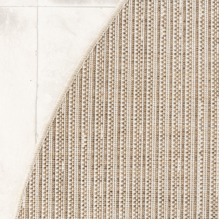 Rond jute buitenkleed - Nomad Melange Creme - 4