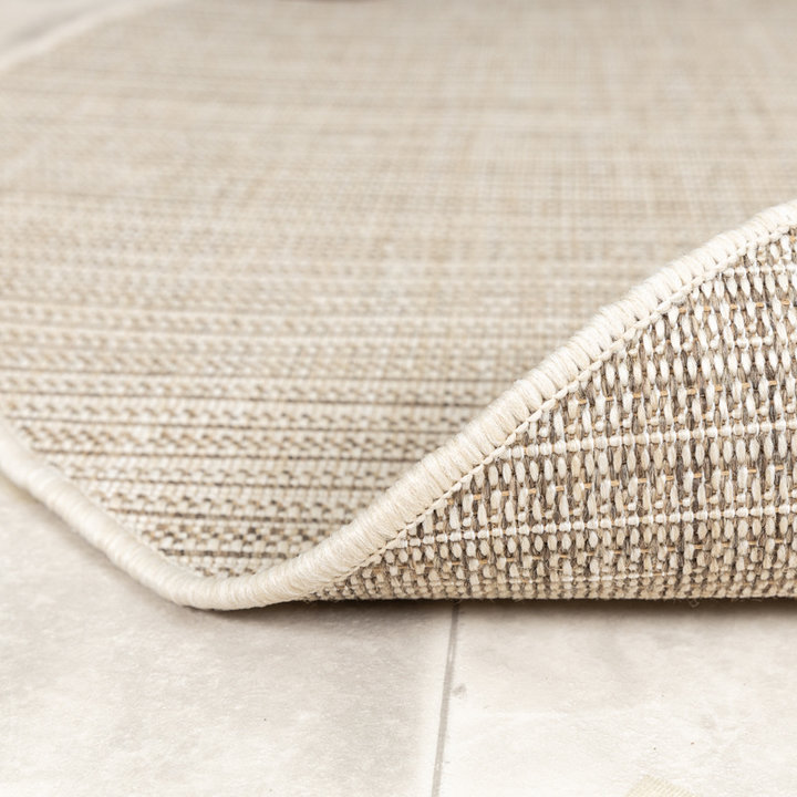 Rond jute buitenkleed - Nomad Melange Creme - 5