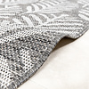 Rond buitenkleed - Summer Leaves Grijs