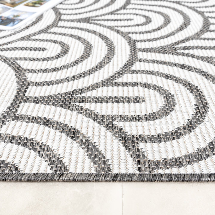 Rond buitenkleed - Summer Arch Grijs - 5