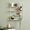 Vintage Wandrek - Vierkant Wit