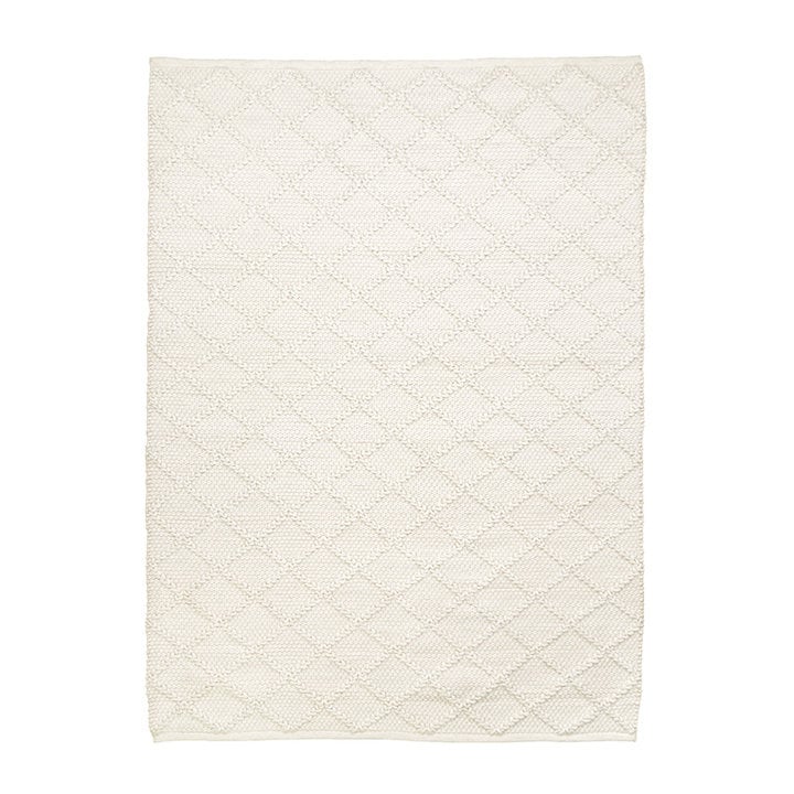 Wol gevlochten vloerkleed - Knit Creme - 1