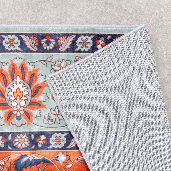 Vintage vloerkleed - Imagine Medaillon Groen - 5