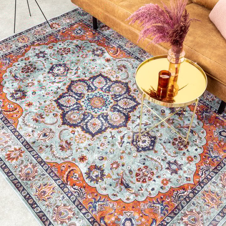 Vintage vloerkleed - Imagine Medaillon Groen - 2