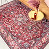 Vintage vloerkleed - Imagine Medaillon Rood