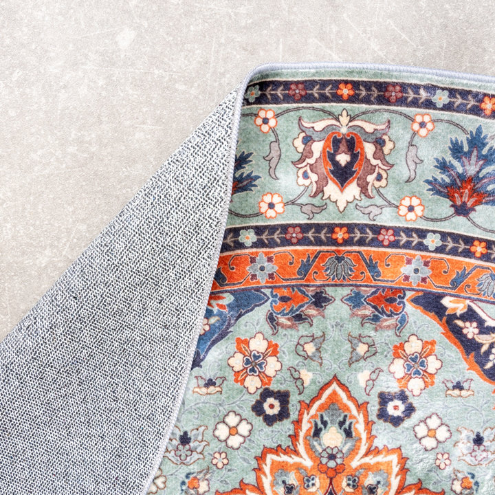 Rond vintage vloerkleed - Imagine Oriental Groen - 4