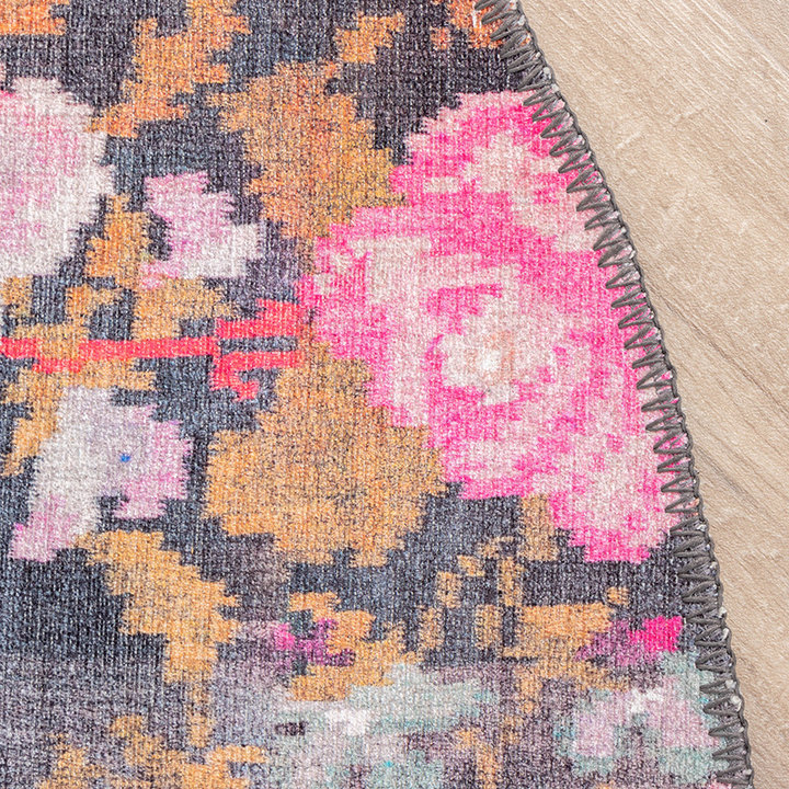 Rond Rozenkelim vloerkleed - Rosa Pink - 4