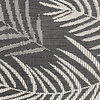 Buitenkleed - Malta Leaves Zwart