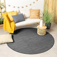 Rond buitenkleed - Malta Arrow Zwart