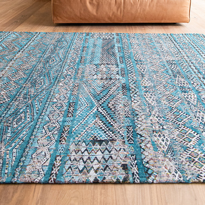 Vintage vloerkleed - Antiquarian Kilim Blauw 9110 - 2