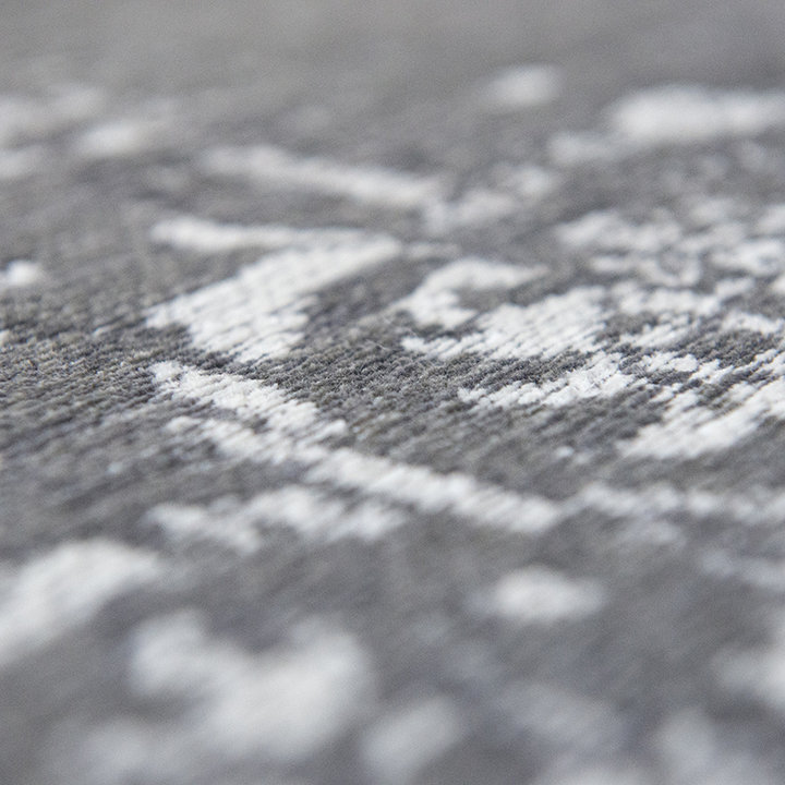 Vintage vloerkleed - Fading World Medaillon Grijs 9148 - 2