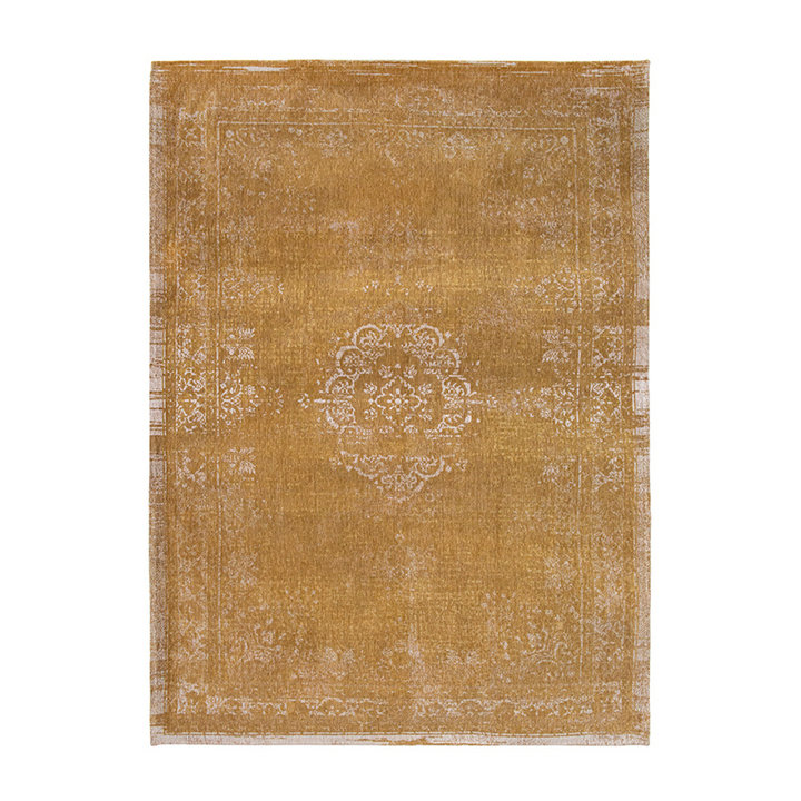 Vintage vloerkleed - Fading World Medaillon Okergeel 9145 - 1