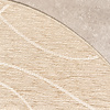 Rond modern buitenkleed - Porto Lines Creme