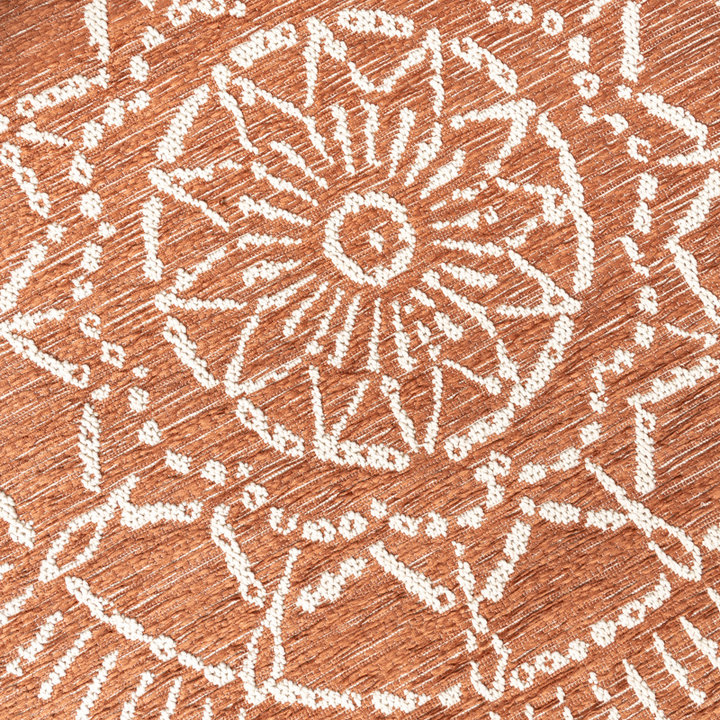 Rond modern buitenkleed - Porto Aztec Terra - 3
