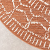 Rond modern buitenkleed - Porto Aztec Terra