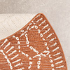Rond modern buitenkleed - Porto Aztec Terra