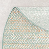 Rond modern buitenkleed - Playa Aztec Groen