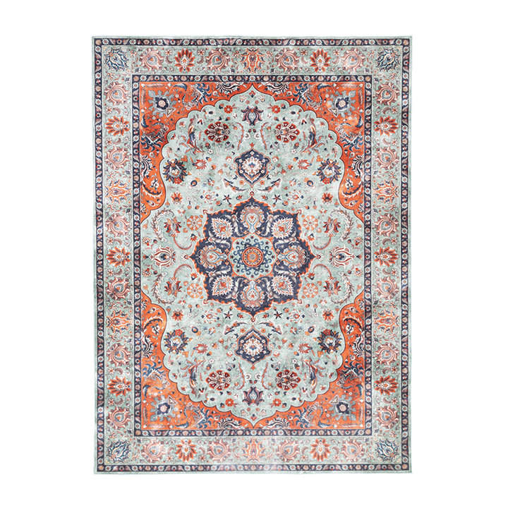 Vintage vloerkleed - Imagine Medaillon Groen - 1