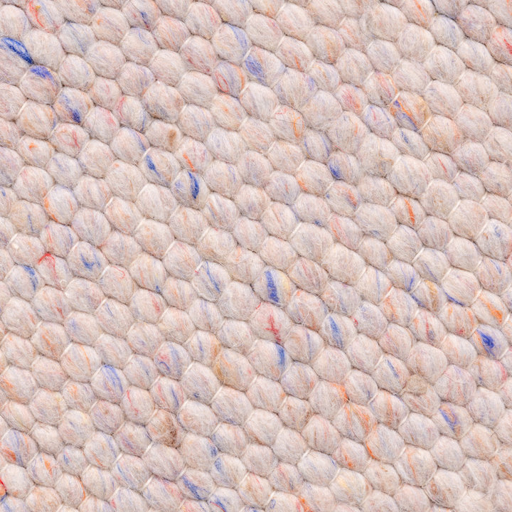 Rond wollen vloerkleed - Feline Pastel - 3
