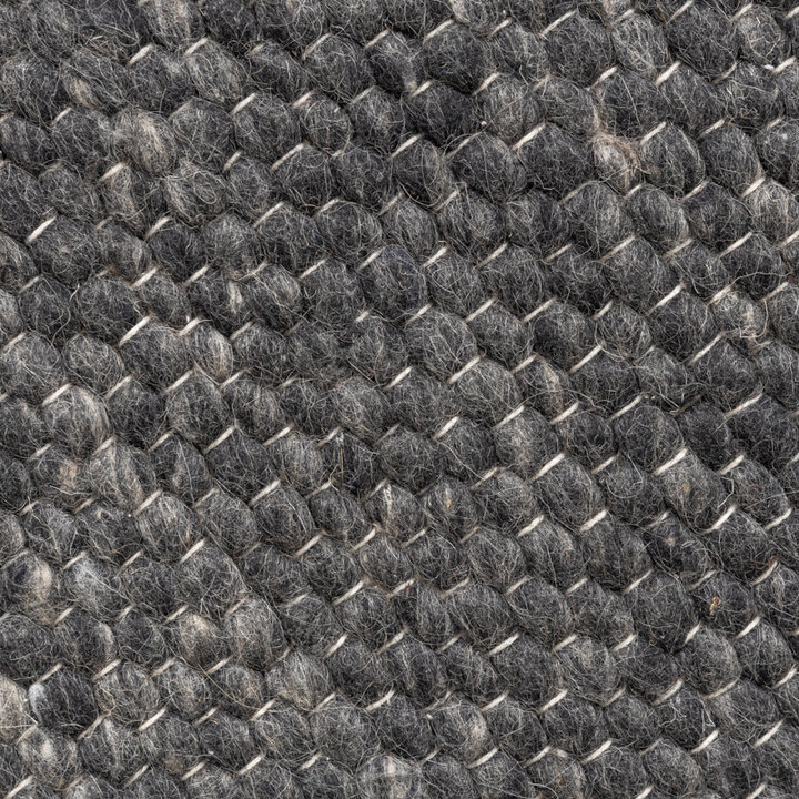 Rond wollen vloerkleed - Feline Antraciet/Gemeleerd - 3