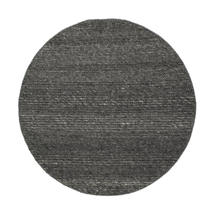 Rond wollen vloerkleed - Feline Antraciet/Gemeleerd - 1