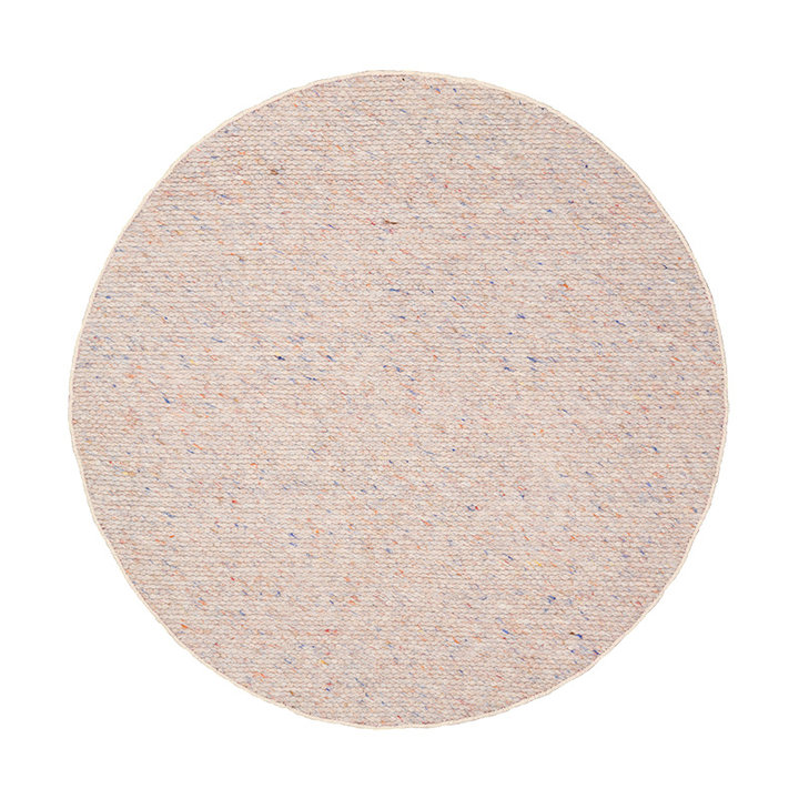 Rond wollen vloerkleed - Feline Pastel - 1