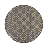 Rond buitenkleed - Floreno Milan Antraciet/Beige