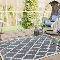 Retro buitenkleed - Floreno Padua Beige/Antraciet
