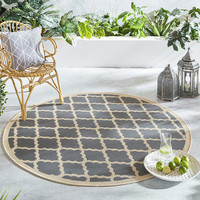 Rond buitenkleed - Floreno Padua Beige/Antraciet
