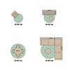 Rond buitenkleed - Floreno Padua Beige/Antraciet