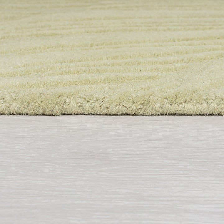 Modern vloerkleed - Solacio Leaves Olijfgroen - 3
