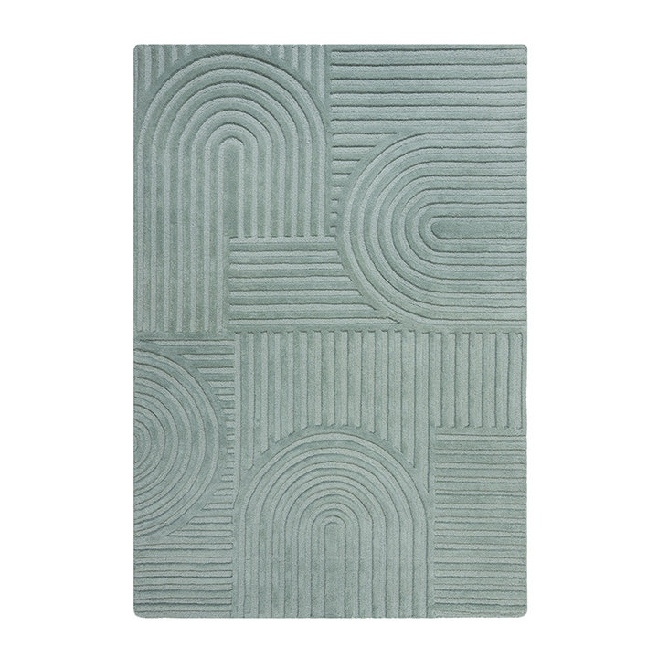 Modern vloerkleed - Solacio Zen Blauw/Groen - 1
